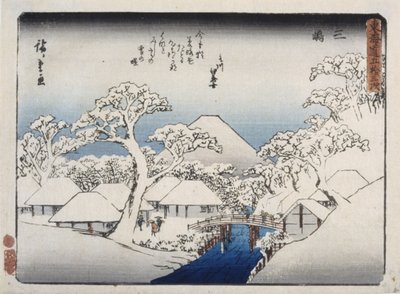 Mishima door Ando or Utagawa Hiroshige
