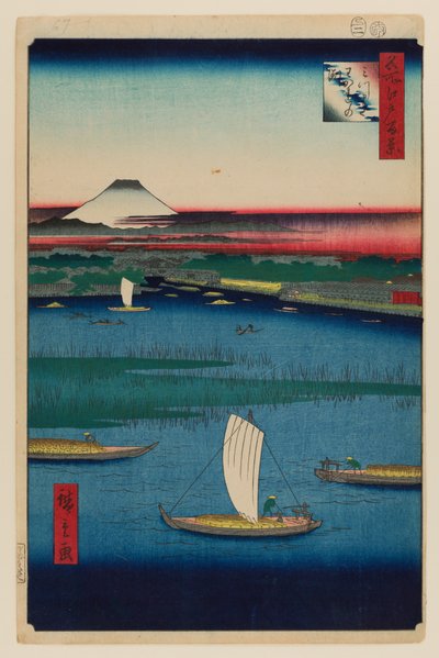 Mitsumata Wakarenofuchi door Ando or Utagawa Hiroshige