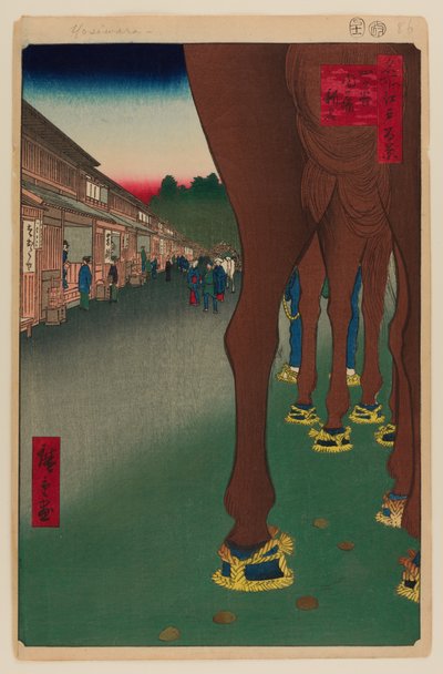 Naito Shinjuku, Yotsuya door Ando or Utagawa Hiroshige