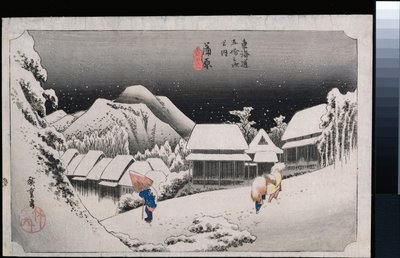 Nacht sneeuw, Kambara, uit de serie 