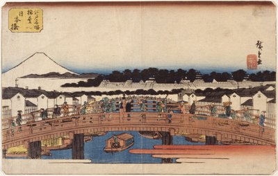 Nihonbashi door Ando or Utagawa Hiroshige