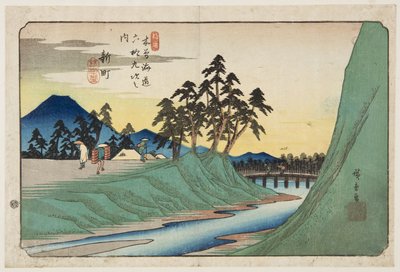 Nr. 12, Shinmachi door Ando or Utagawa Hiroshige