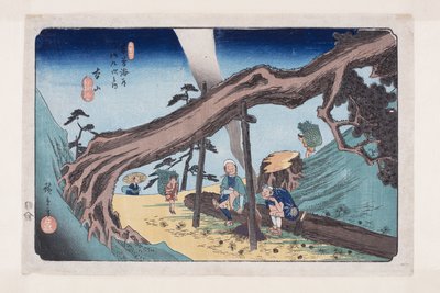 Nr. 33, Motoyama door Ando or Utagawa Hiroshige