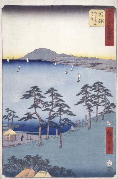 Oiso door Ando or Utagawa Hiroshige