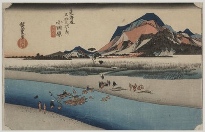 Sakawa-rivier door Ando or Utagawa Hiroshige