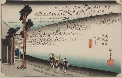 Sarugababa door Ando or Utagawa Hiroshige