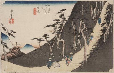 Sayo no Nakayama door Ando or Utagawa Hiroshige