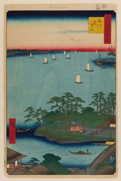 Shinagawa Susaki door Ando or Utagawa Hiroshige