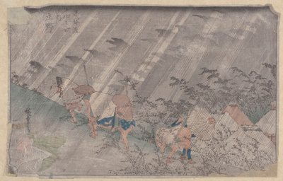 Shono door Ando or Utagawa Hiroshige