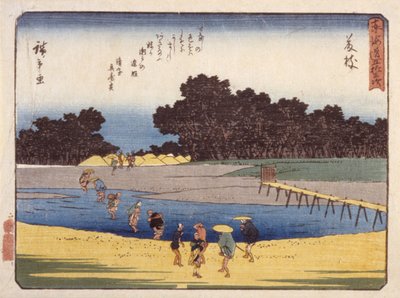 Station 23, Fujieda door Ando or Utagawa Hiroshige