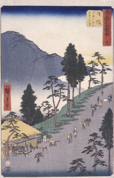 Station 26, Nissaka door Ando or Utagawa Hiroshige