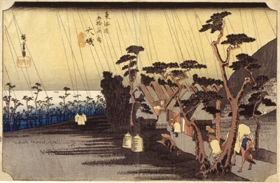 Station 9, Oiso door Ando or Utagawa Hiroshige