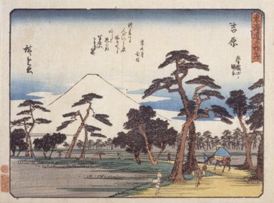Yoshiwara door Ando or Utagawa Hiroshige