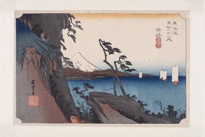 Yui: Satta Piek (Yui, Satta mine) door Ando or Utagawa Hiroshige