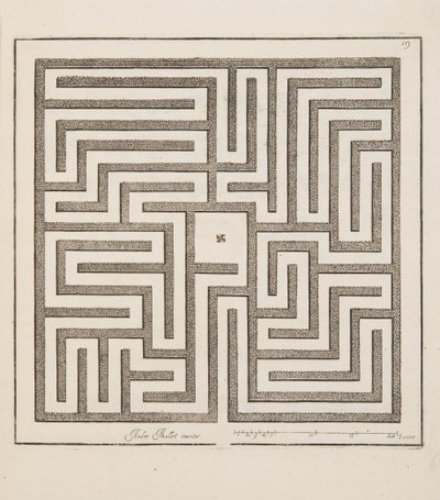 Ontwerp voor Parterre, uit Theatre des Plans et Jardinages, pub.1652 door André Mollet