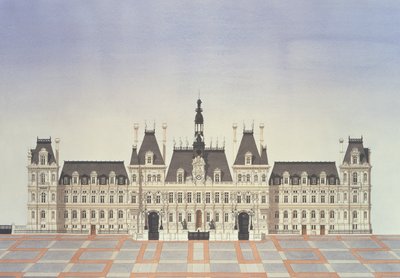 Hotel de Ville, Parijs door Andras Kaldor