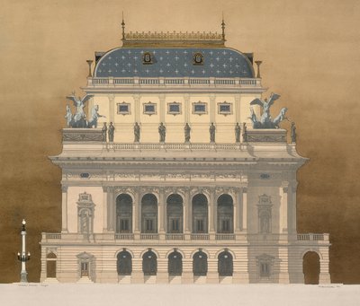 Nationaal Theater, Praag, Tsjechië door Andras Kaldor