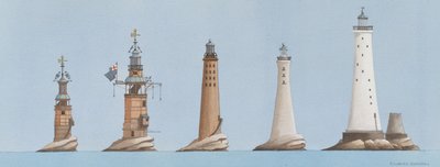 De Eddystone lampen, Plymouth, Devon, UK door Andras Kaldor