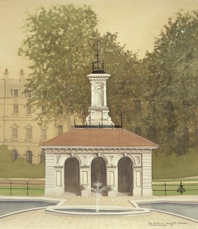 De fontein, Kensington Gardens, Londen door Andras Kaldor