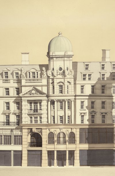 De linnenhal (detail), Regent Street, Londen door Andras Kaldor