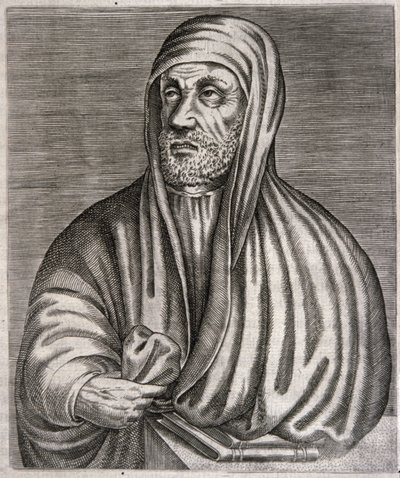 Portret van Abu Ali al-Husain ibn Abdallah ibn Sina genaamd Avicenna (gravure) door Andre (after) Thevet