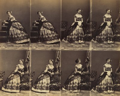 Clara Silvois door Andre Adolphe Eugene Disderi
