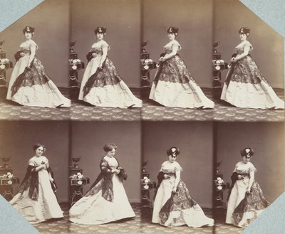 Demi-Monde I 56, 1858-68 door Andre Adolphe Eugene Disderi