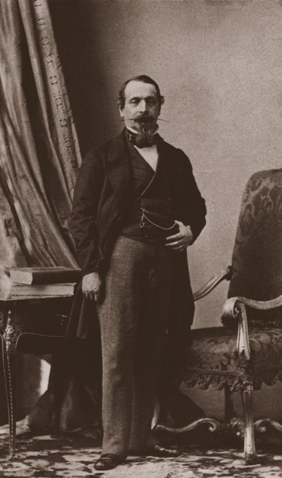 Keizer Napoleon III, c.1860 door Andre Adolphe Eugene Disderi
