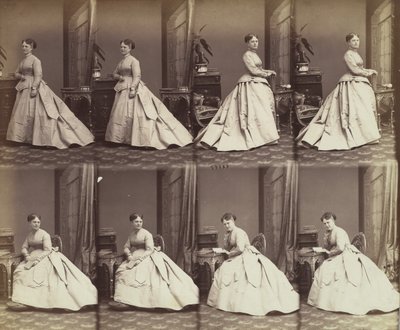 Esther David, 1866 door Andre Adolphe Eugene Disderi