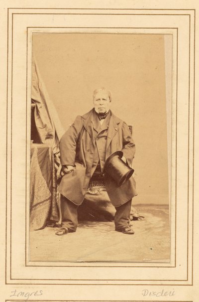 [Jean Auguste Dominique] Ingres (1780 - 1867) door Andre Adolphe Eugene Disderi