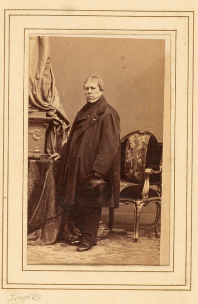 [Jean Auguste Dominique] Ingres schilder (1780 - 1867) door Andre Adolphe Eugene Disderi