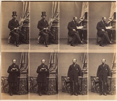 Monsieur Merlen, 1861 door Andre Adolphe Eugene Disderi