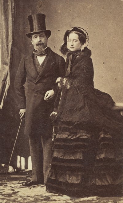 [Napoleon III en Keizerin Eugenie], ca. 1865 door Andre Adolphe Eugene Disderi
