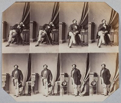 Napoléon Coste, 1859 door Andre Adolphe Eugene Disderi