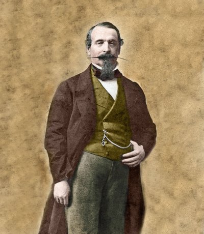 Portret van Napoleon III (Louis Napoleon Bonaparte) door Andre Adolphe Eugene Disderi