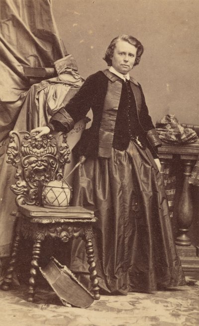 Portret van Rosa Bonheur 1822-1899, begin jaren 1860 door Andre Adolphe Eugene Disderi