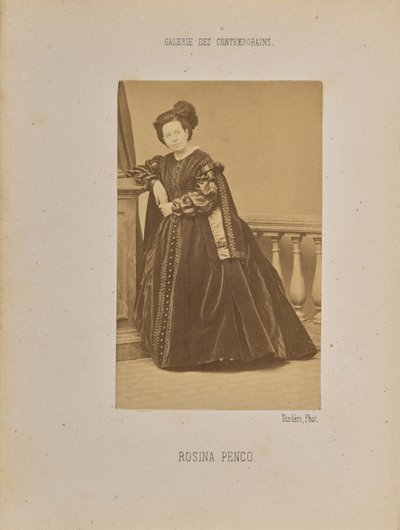 Rosina Penco door Andre Adolphe Eugene Disderi
