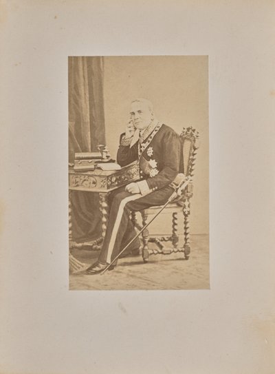 Zijne Excellentie Graaf Louis Cibrario door Andre Adolphe Eugene Disderi
