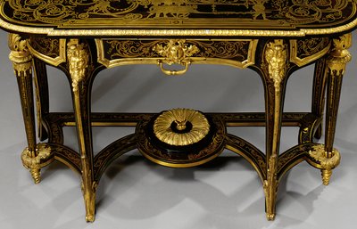 Een van een bijpassend paar Louis XIV pier tafels, ca. 1710 door Andre Charles (attr. to) Boulle
