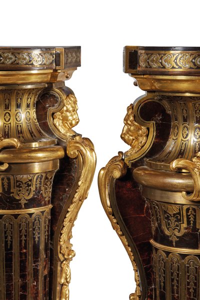 Paar Louis XIV sokkels door Andre Charles Boulle