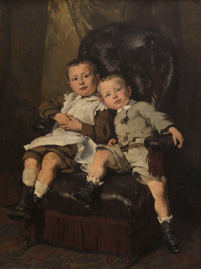 Paul en Edmond Roger, Stiefkinderen van de Schilder door Andre Cluysenaar
