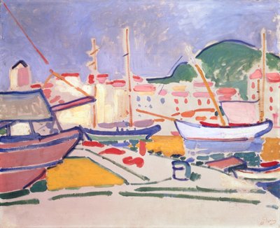 Haven, ca. 1905 (olieverf op doek) door Andre Derain