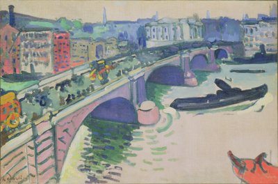 London Bridge, ca. 1906 (olieverf op doek) door Andre Derain