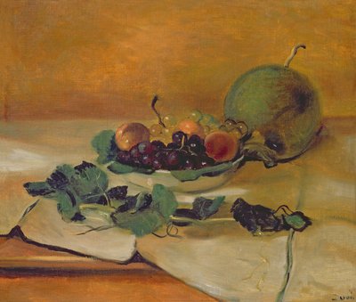Meloen en vruchten, ca. 1927 (olieverf op doek) door Andre Derain