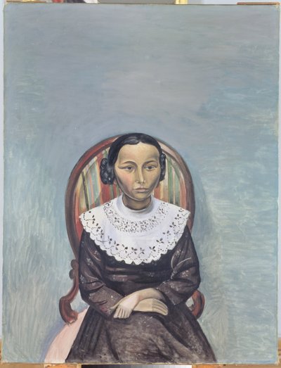 Portret van een jong meisje in zwart door Andre Derain