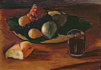 Stilleven met een glas wijn, c.1932 (olieverf op doek) door Andre Derain