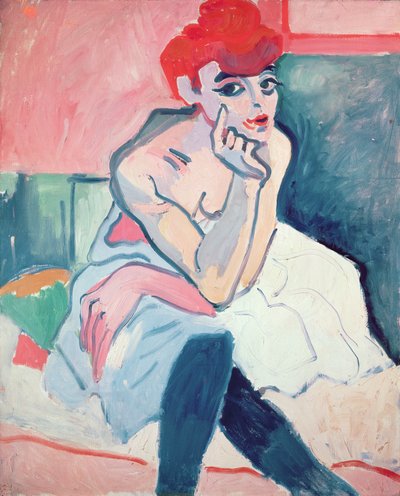 De danseres, ca. 1910 (olieverf op doek) door Andre Derain
