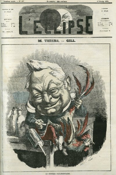 Adolphe Thiers (1797-1877), Franse historicus en politicus. Omslag in 