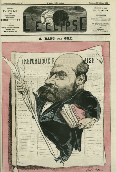 Arthur Ranc (1831-1908), Franse journalist en politicus. Omslag in 