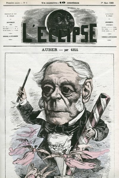 Auber Daniel-Francois-Esprit (1782-1871), Franse muzikant door Andre Gill